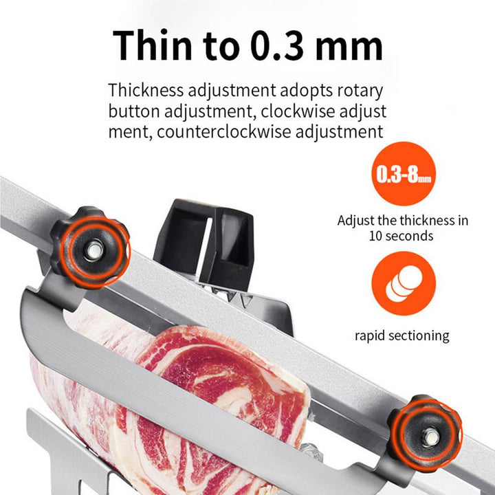 Commercial Stainless Steel Meat Slicer Machine Kitchen Equipment | Bowlift