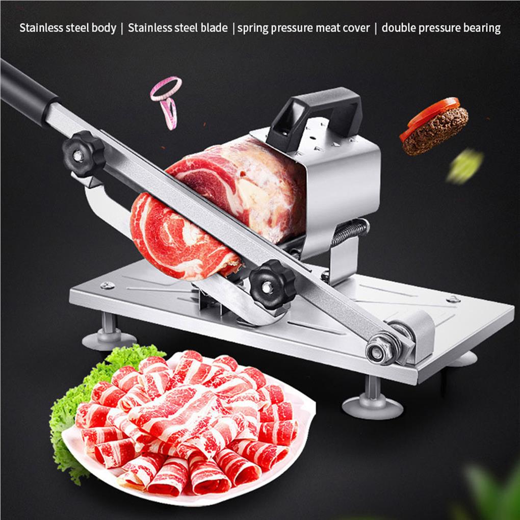 Commercial Stainless Steel Meat Slicer Machine Kitchen Equipment | Bowlift
