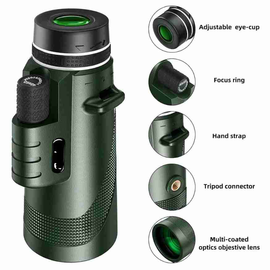 VisionPeak Compact Monocular with HD Lens and High Magnification | Bowlift