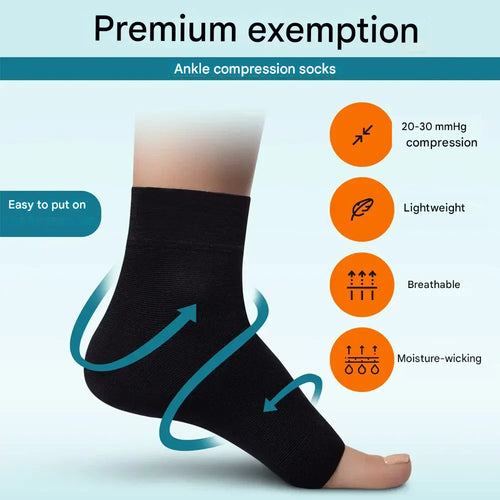 BowLift | Compression Ankle Socks for Neuropathy - AnkleSupport Pro