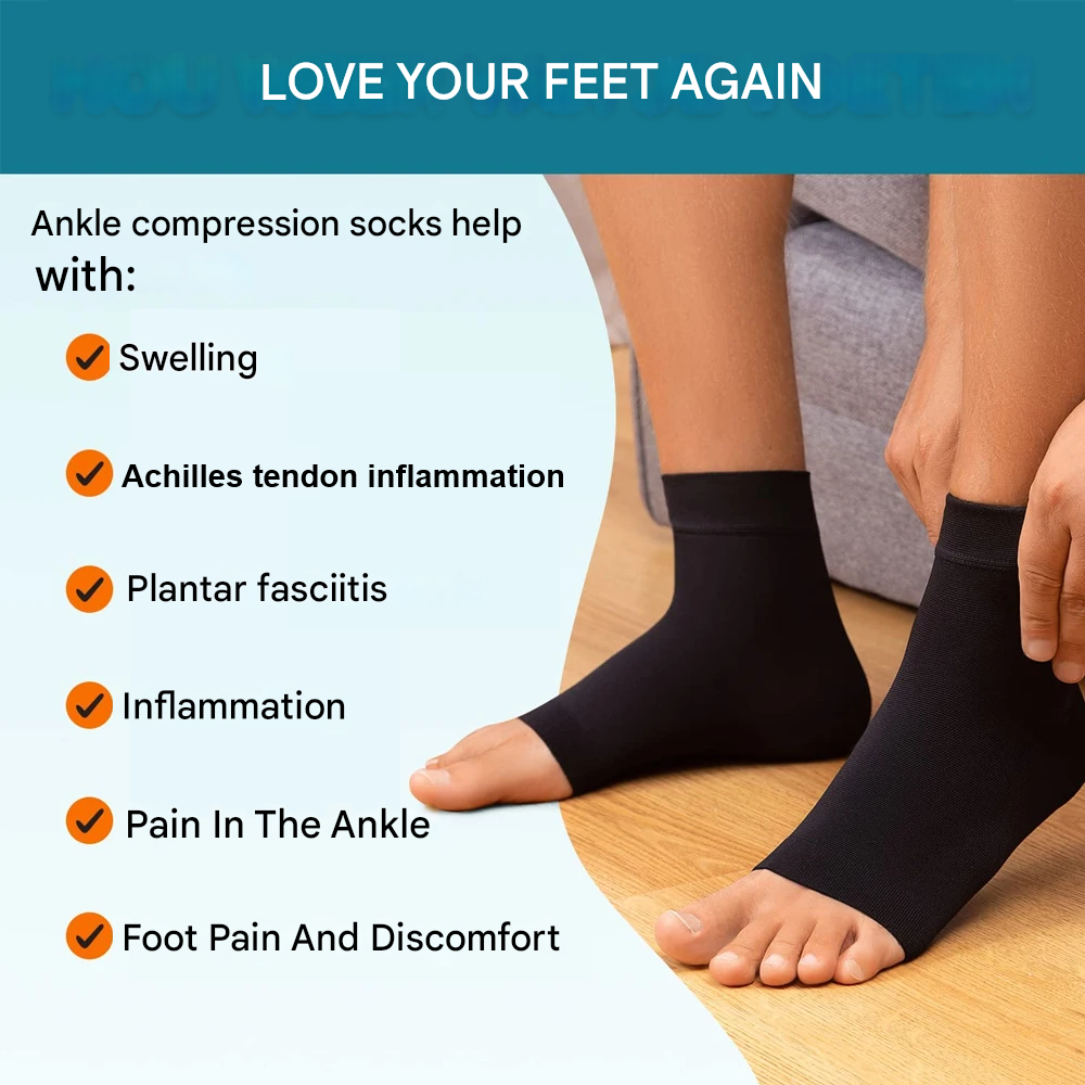 BowLift | Compression Ankle Socks for Neuropathy - AnkleSupport Pro