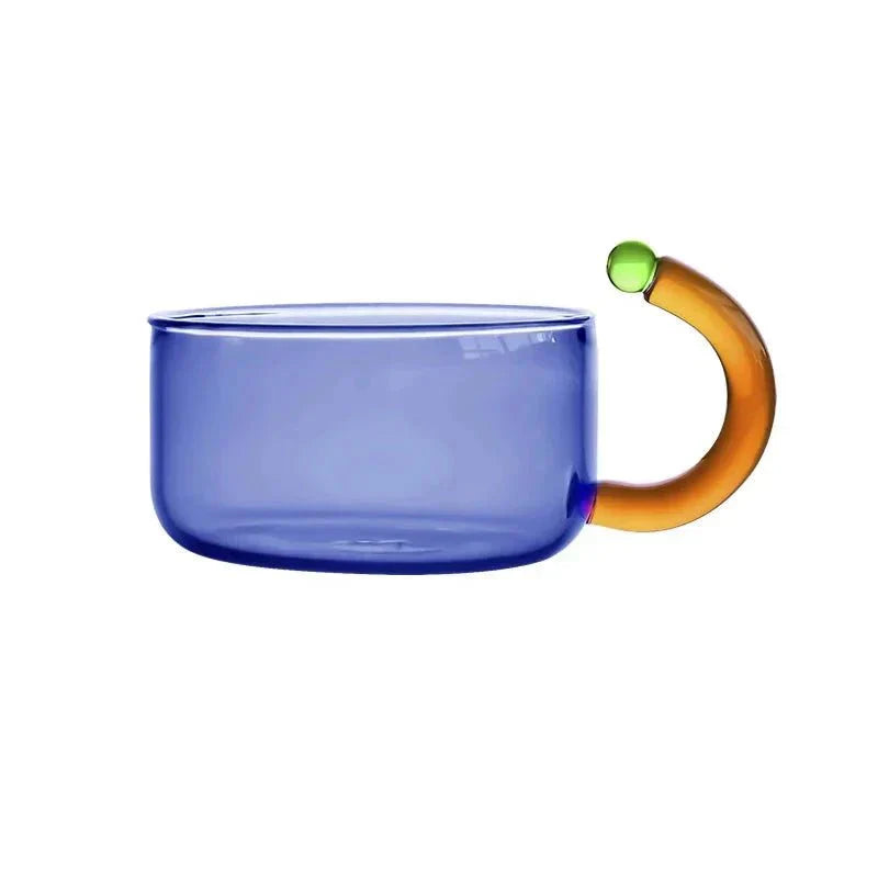 BowLift | Contrasting Color Glass Teapot Set – Stylish & Heat Resistant Design