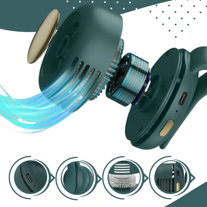 Conveniently Discreet 360 Clip On Fan | Bowlift