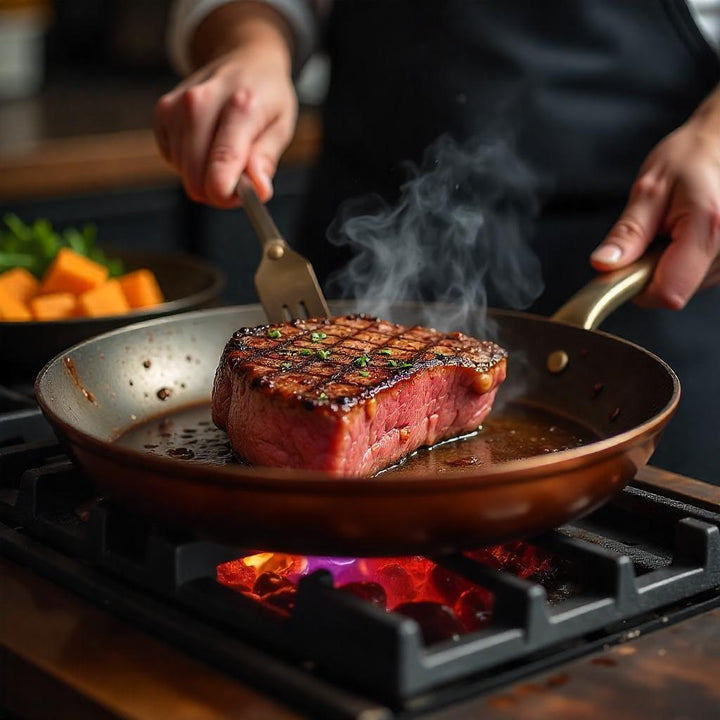 BowLift | Copper Pan – Professional Non-Stick Pan with Fast Heat Response