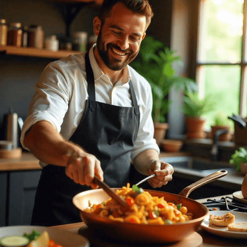 BowLift | Copper Pan – Professional Non-Stick Pan with Fast Heat Response