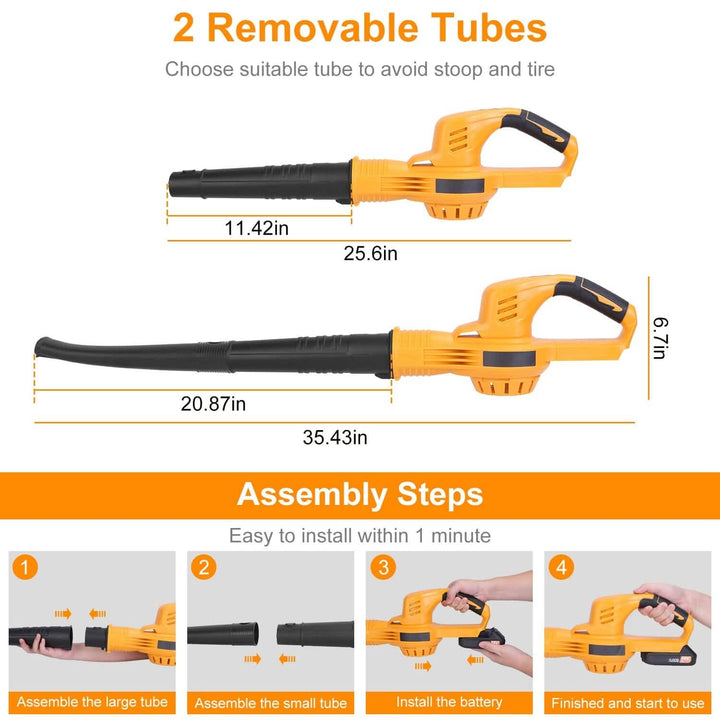 BowLift | Battery Leaf Blower Cordless Max 124MPH 300CFM with 2 Adjustable Speeds