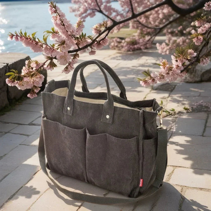 BowLift | CordoTote – Classic Corduroy Shoulder Bag for Everyday Use