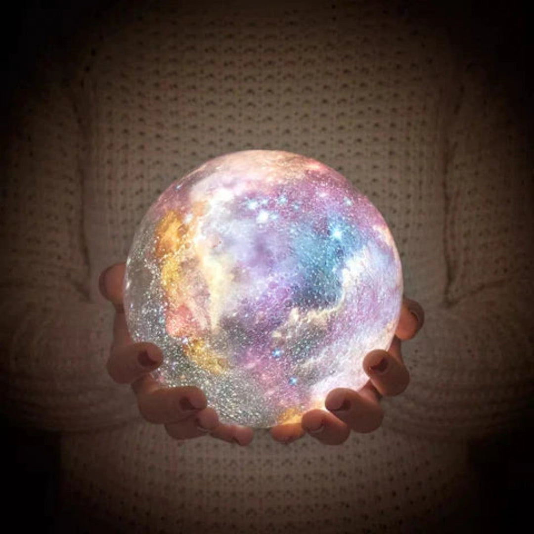 BowLift | CosmoShine – Multicolor Moon Night Light with Remote Control