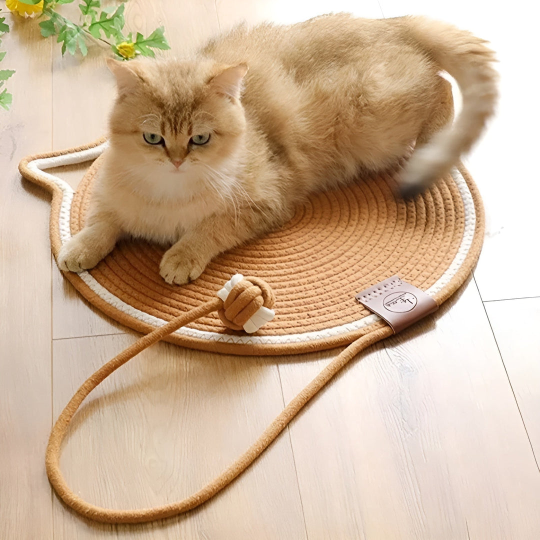 BowLift | Cotton Cat Scratching Mat of Rope - ClawGuard