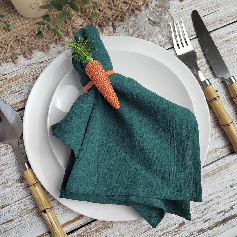 Cotton Cloth Napkins Set of 10 Solid Color Table Napkins Decoration | Bowlift