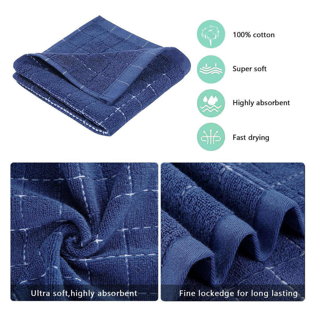 Cotton Dishcloth Home Ultra Soft And Absorbent Kitchen Towel | Bowlift
