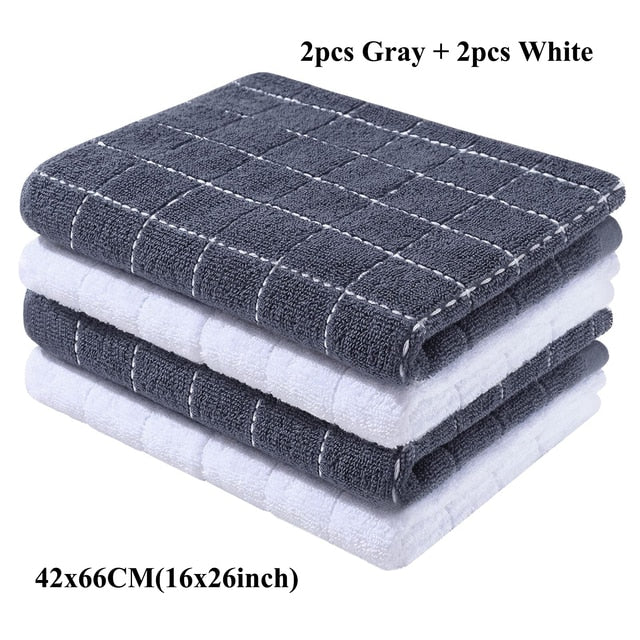 Cotton Dishcloth Home Ultra Soft And Absorbent Kitchen Towel | Bowlift