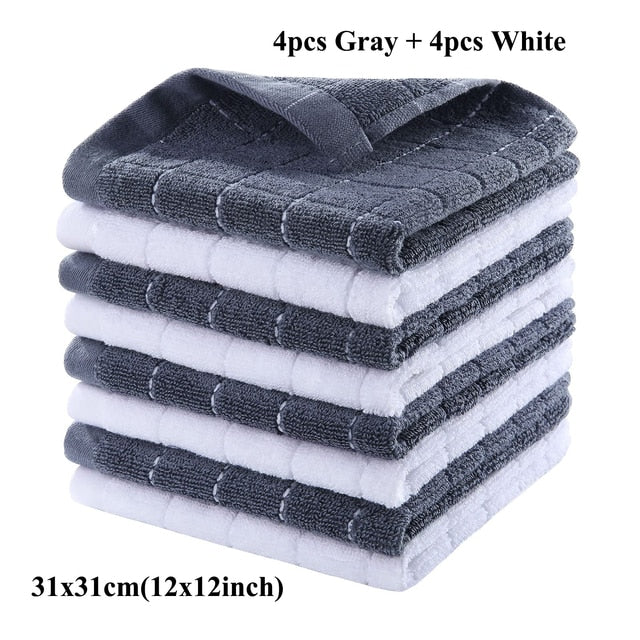 Cotton Dishcloth Home Ultra Soft And Absorbent Kitchen Towel | Bowlift