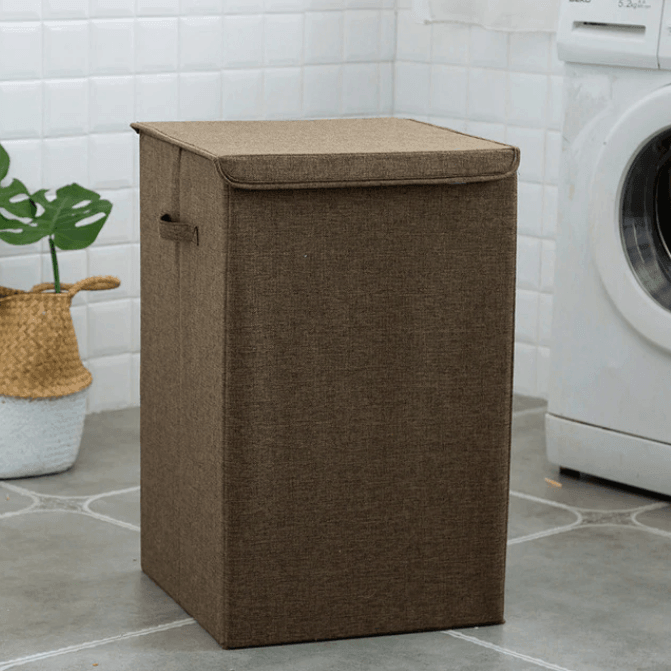 BowLift | Bamboo Linen Laundry Basket With Lid