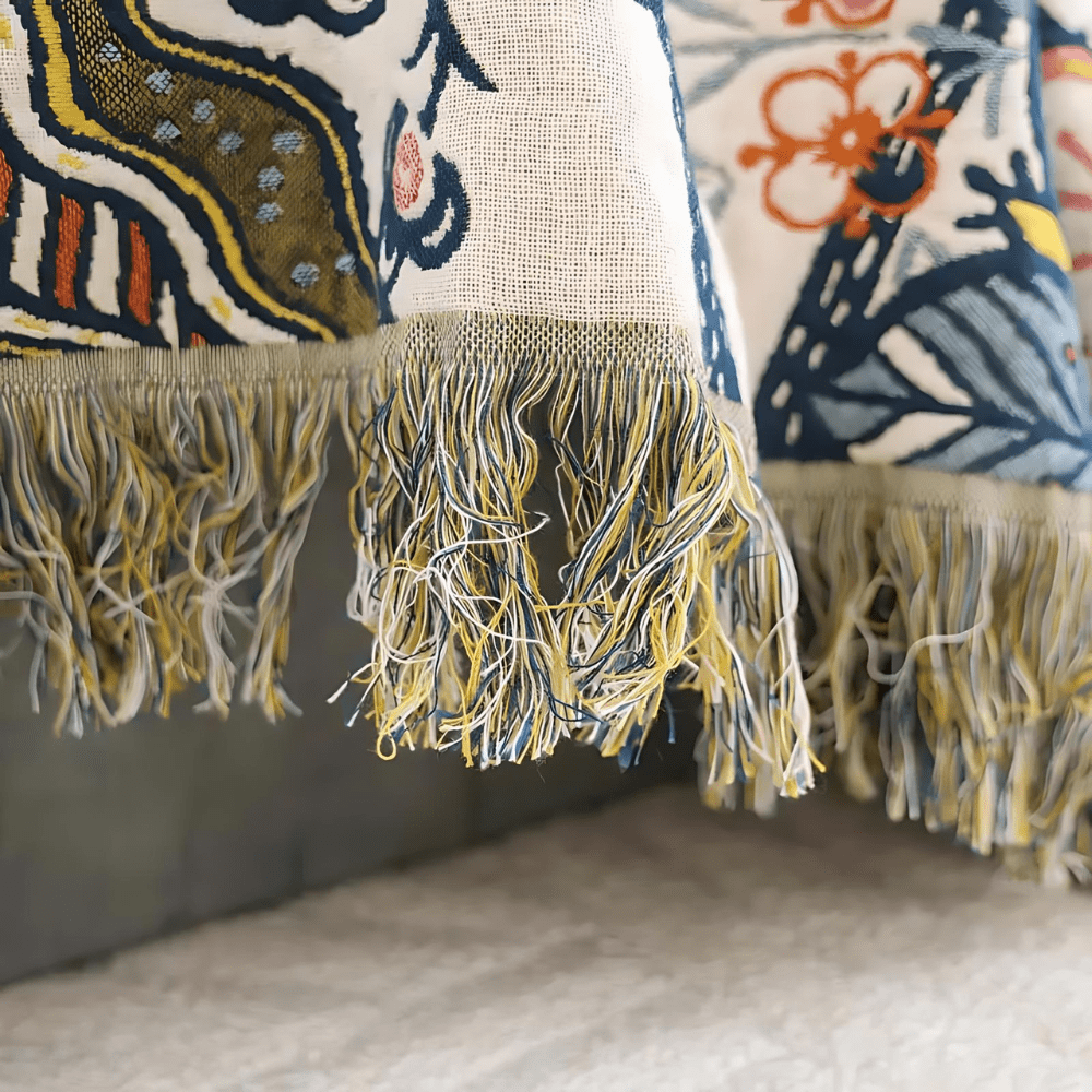 BowLift | MEADOWNEST BLANKET – Rustic Cotton Blanket with Floral Pattern & Reversible Design