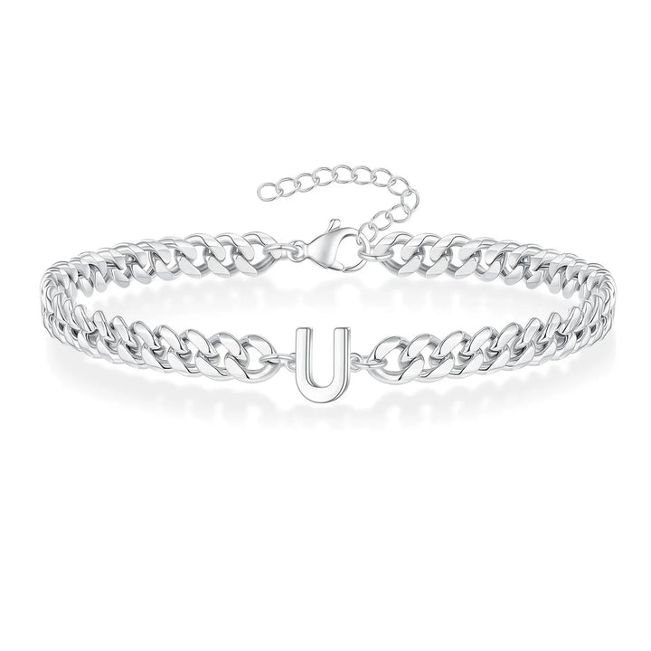 BowLift | Couples Letter Initial Cuban Bracelet