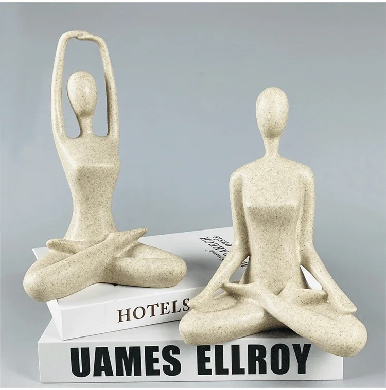 ZenJoy Woman in Yoga Figure – Modern Interior Decoration made of Resin | Bowlift