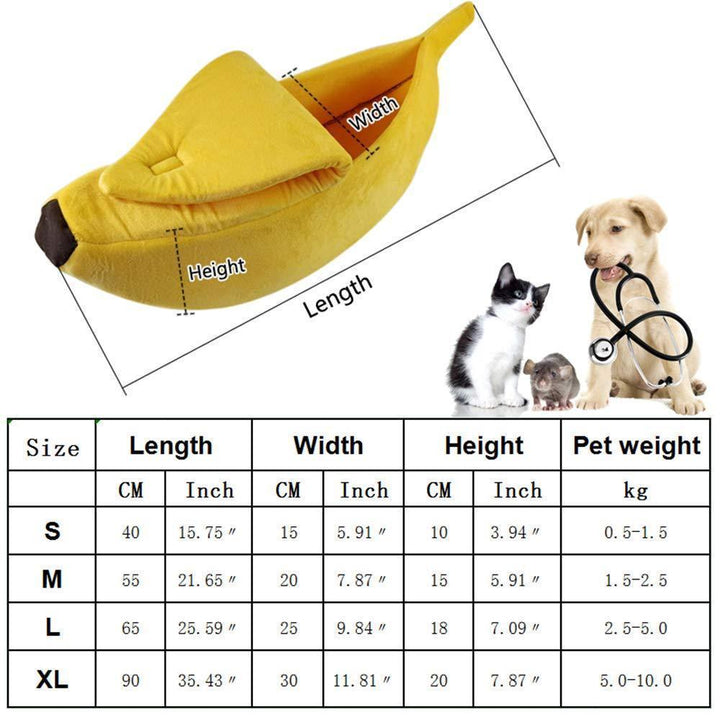 BowLift | Cozy Banana Pet Bed