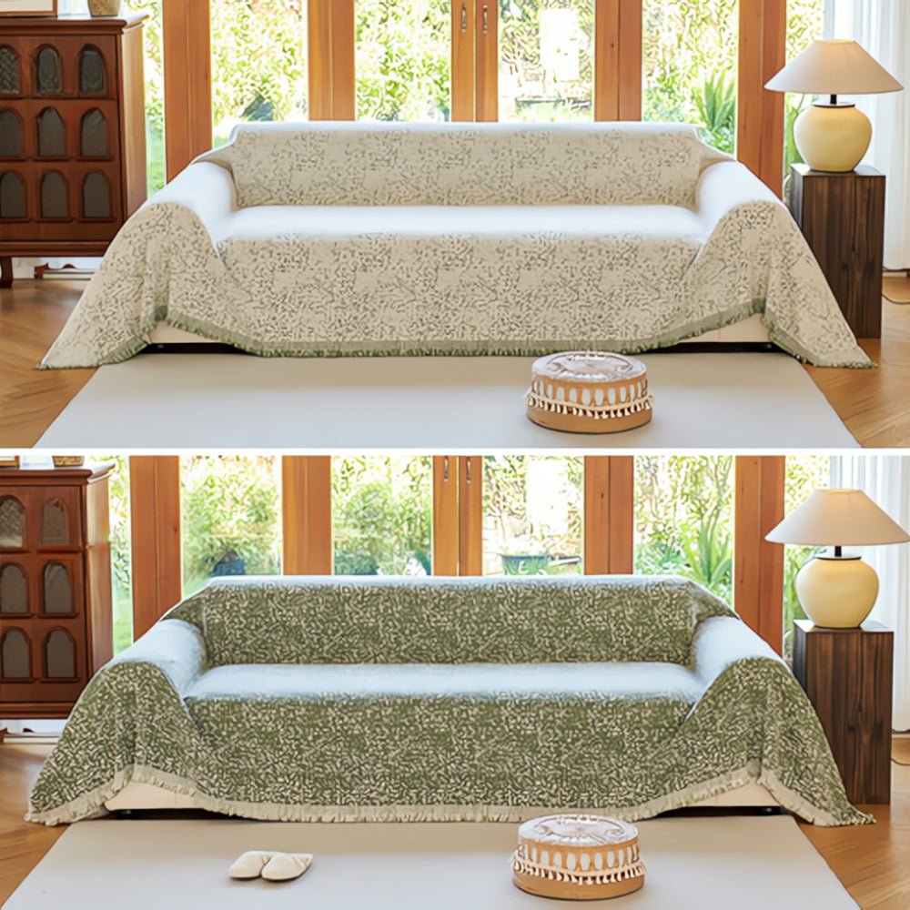 BowLift | CozyNest – Reversible Microfiber Sofa Cover, Non-Slip and Easy Care