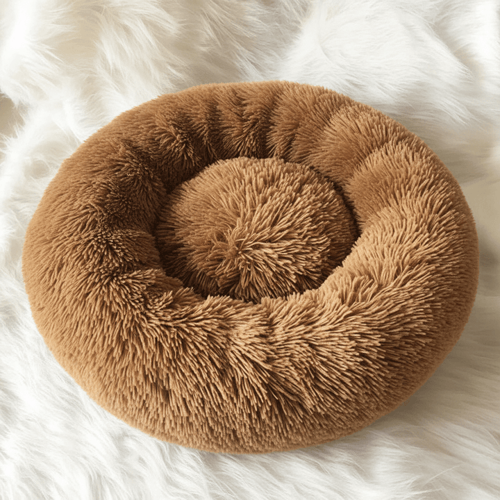 BowLift | COZYPET – Calming Dog Bed with Plush Faux Fur & Removable Cover