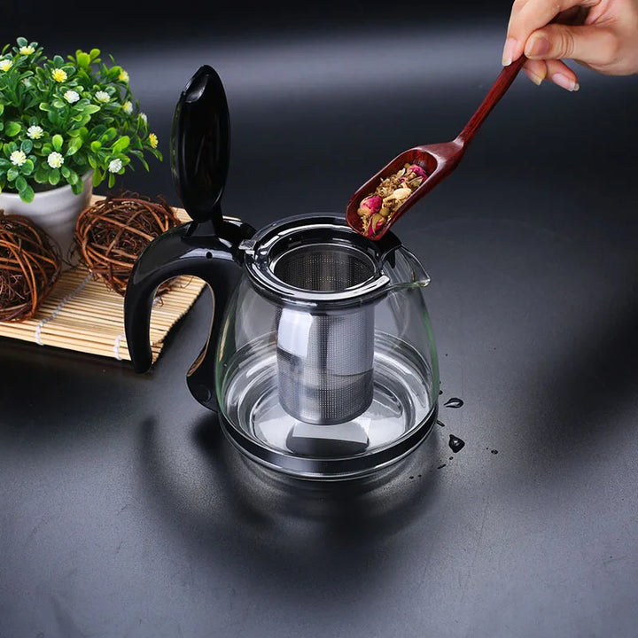 Creative Glass Teapot with Removable Steel Infuser Filter Tea Kettle | Bowlift