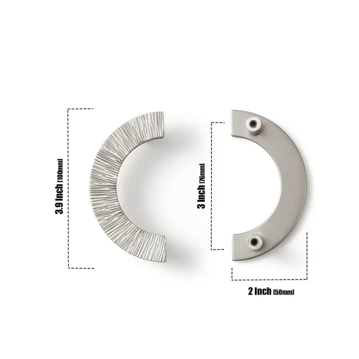 Creative Half Moon Drawer Pull Irregular Circle Cabinet Knob Handle | Bowlift