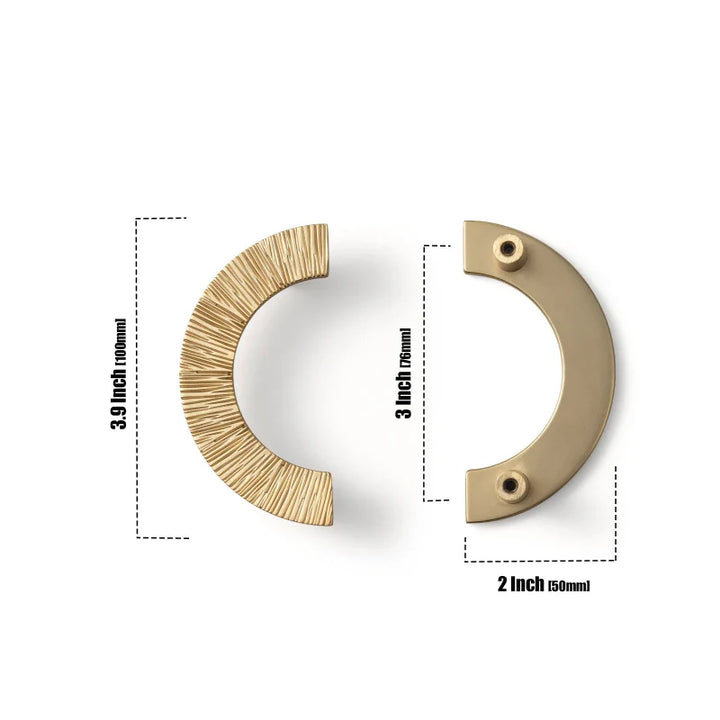Creative Half Moon Drawer Pull Irregular Circle Cabinet Knob Handle | Bowlift