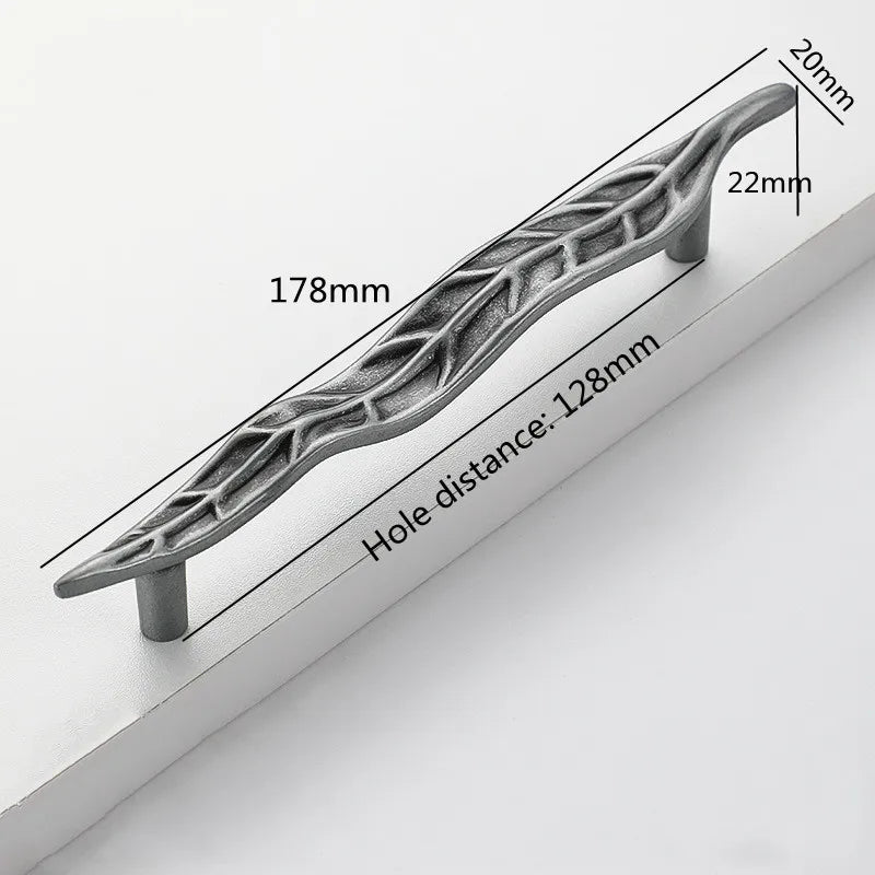 Creative Tree Branch & Leaf Cabinet Knob Furniture Drawer Handle Pull | Bowlift