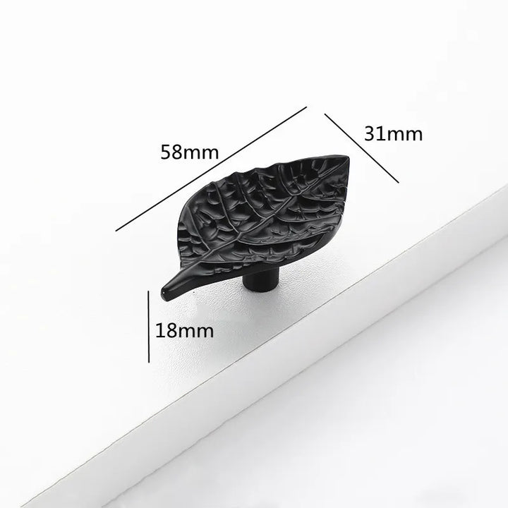Creative Tree Branch & Leaf Cabinet Knob Furniture Drawer Handle Pull | Bowlift