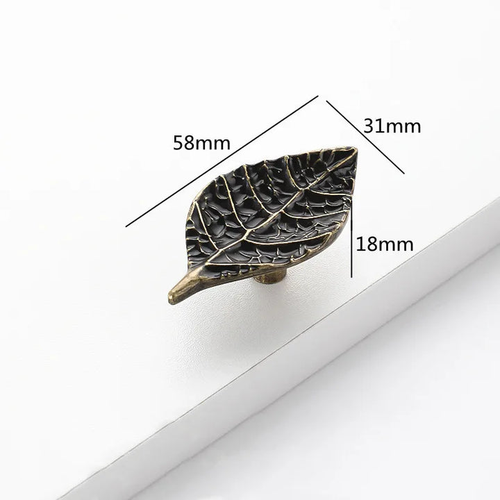 Creative Tree Branch & Leaf Cabinet Knob Furniture Drawer Handle Pull | Bowlift