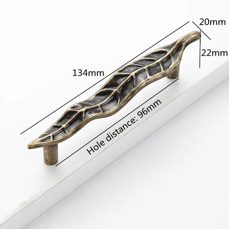 Creative Tree Branch & Leaf Cabinet Knob Furniture Drawer Handle Pull | Bowlift