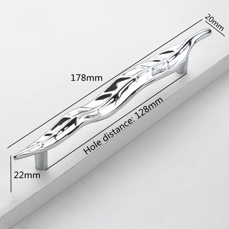 Creative Tree Branch & Leaf Cabinet Knob Furniture Drawer Handle Pull | Bowlift