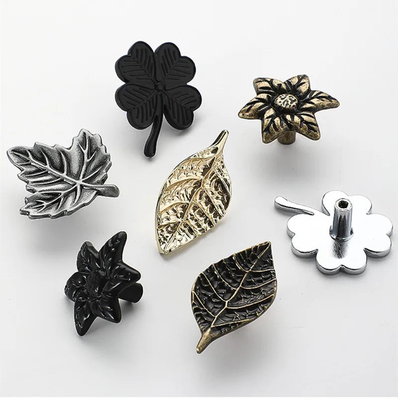 Creative Tree Branch & Leaf Cabinet Knob Furniture Drawer Handle Pull | Bowlift
