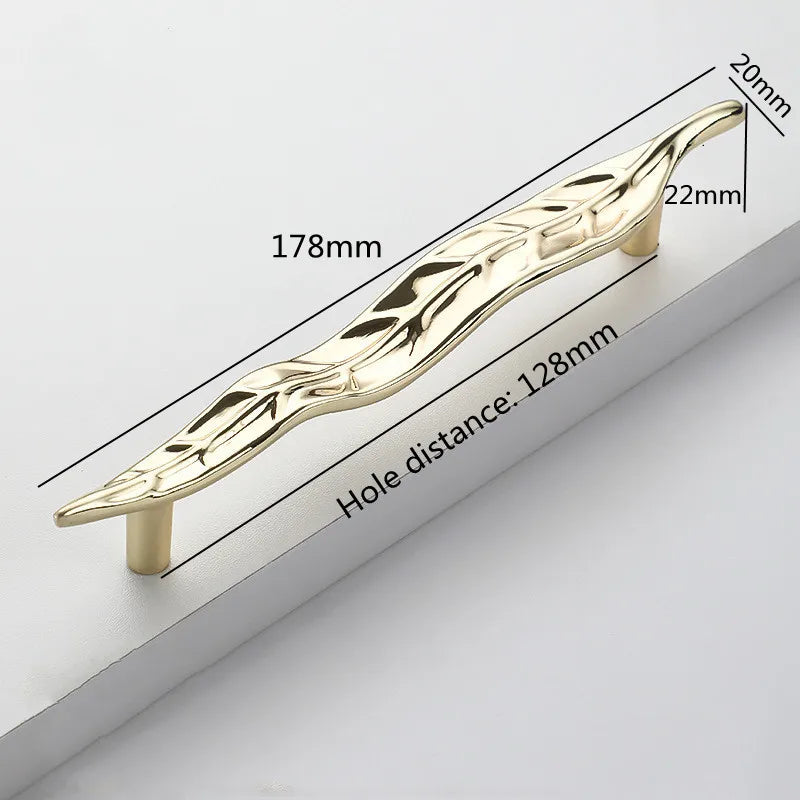 Creative Tree Branch & Leaf Cabinet Knob Furniture Drawer Handle Pull | Bowlift
