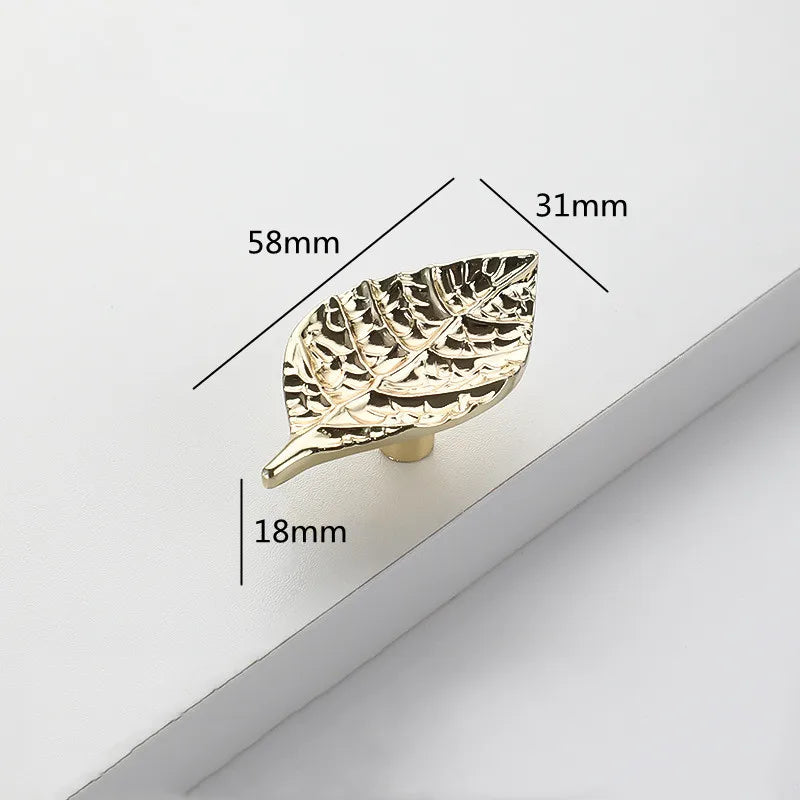 Creative Tree Branch & Leaf Cabinet Knob Furniture Drawer Handle Pull | Bowlift
