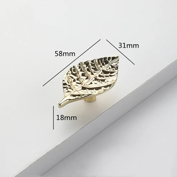 Creative Tree Branch & Leaf Cabinet Knob Furniture Drawer Handle Pull | Bowlift