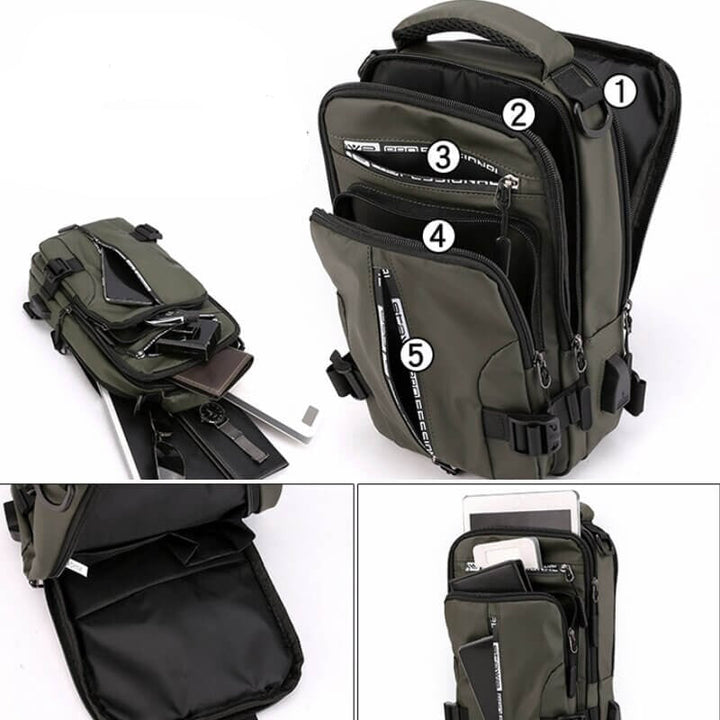 CityTrek Bag - Stylish Waterproof Oxford Crossbody Bowlift