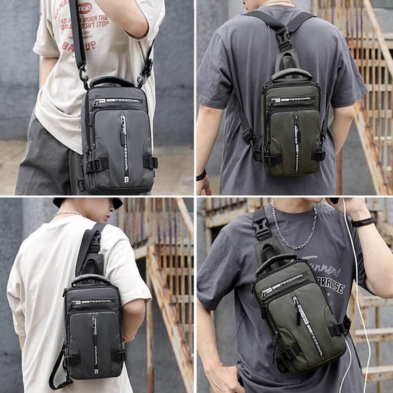 CityTrek Bag - Stylish Waterproof Oxford Crossbody Bowlift