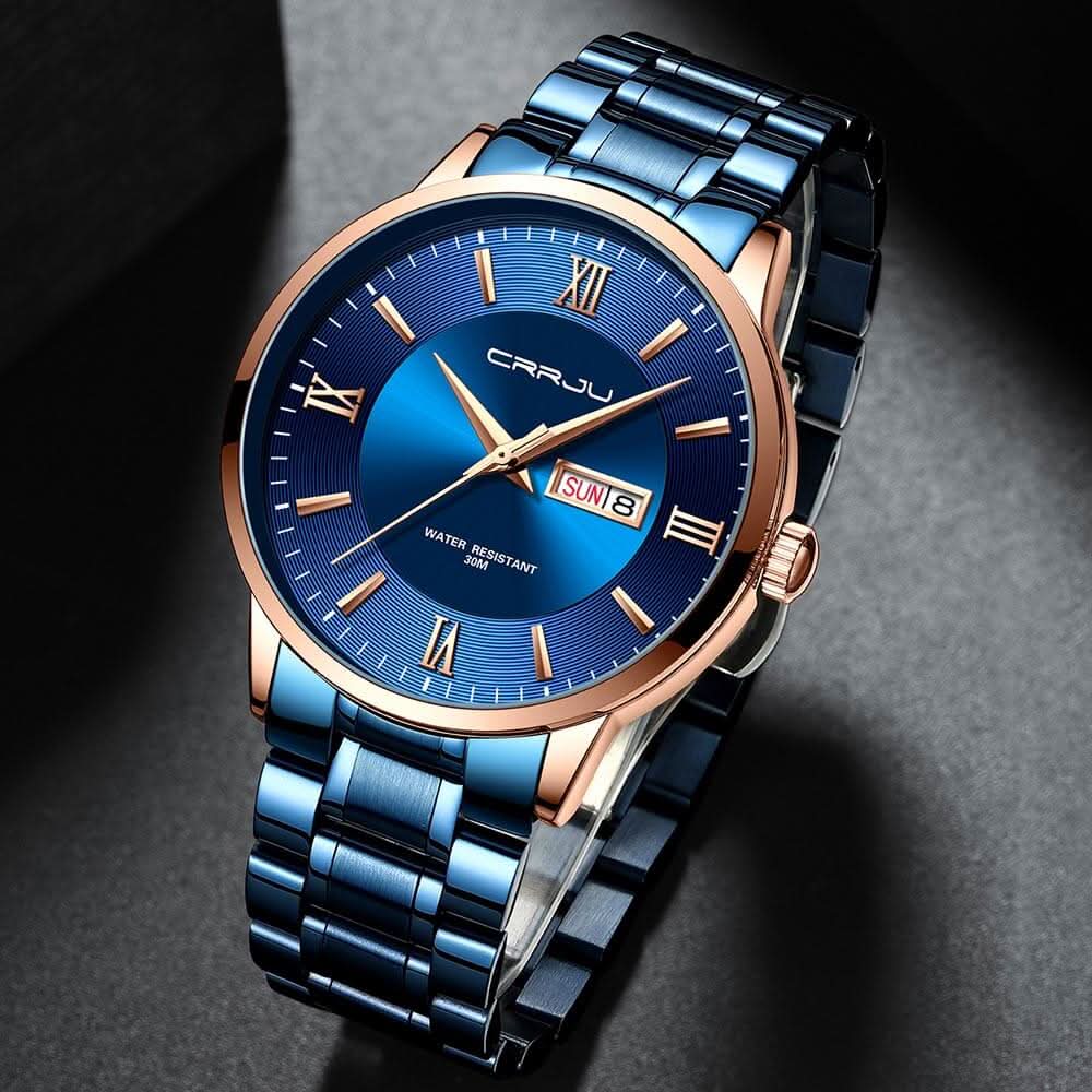 BowLift | Men’s Stainless Steel Waterproof Sport Quartz Watch