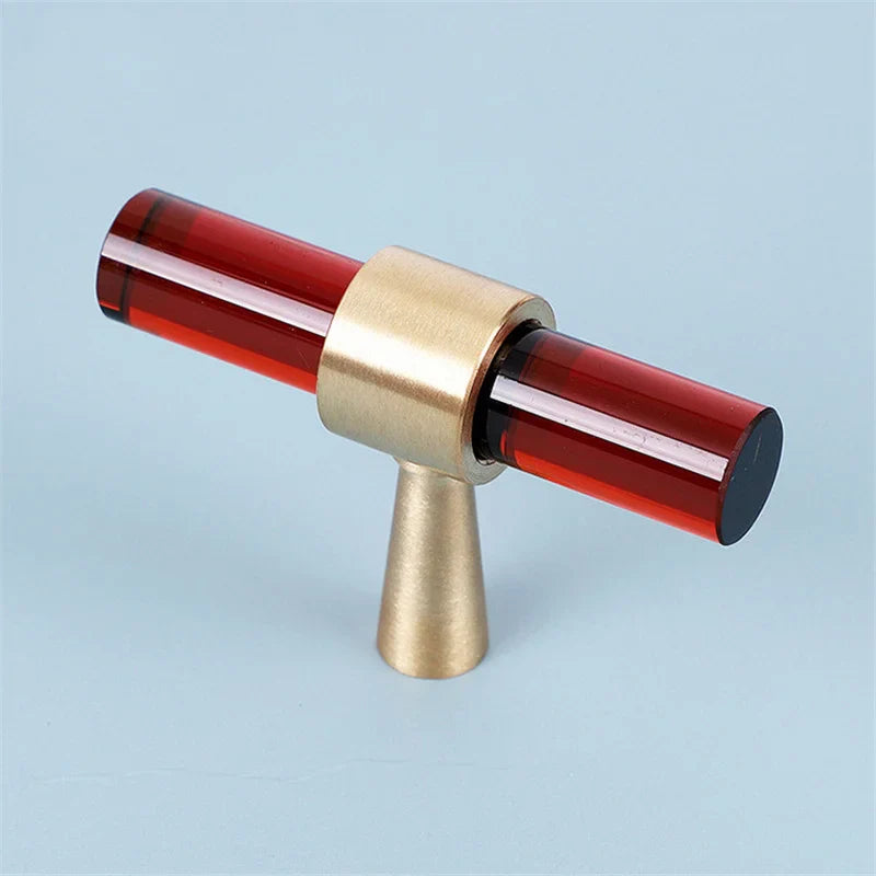 Crystal Cabinet Drawer Handle and Door Knob Small T Bar Handle | Bowlift