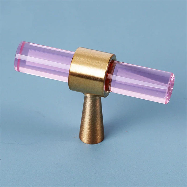 Crystal Cabinet Drawer Handle and Door Knob Small T Bar Handle | Bowlift