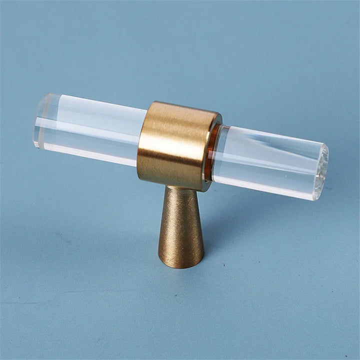 Crystal Cabinet Drawer Handle and Door Knob Small T Bar Handle | Bowlift