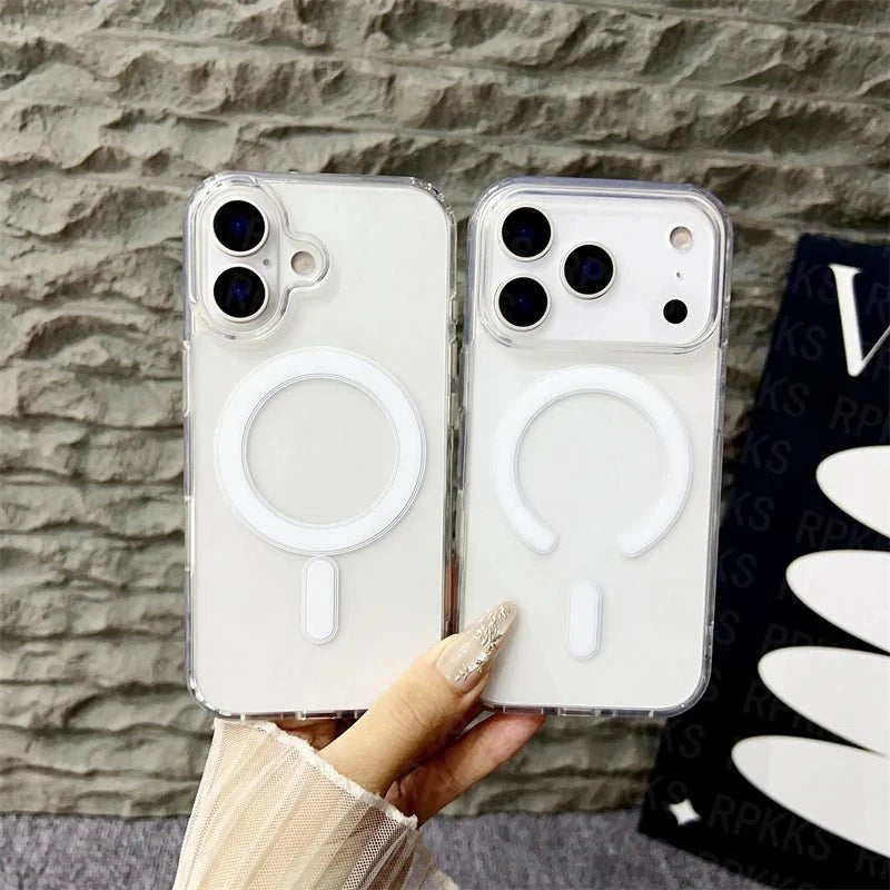 BowLift | CrystalMag – Clear MagSafe Compatible Case for iPhone 11-17 Series
