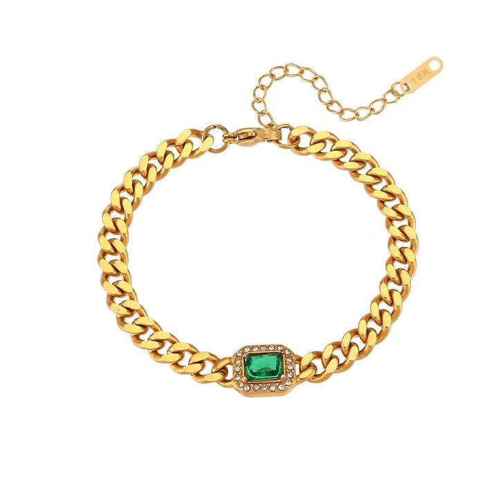 BowLift | Cuban Chain Square Cut Diamond Choker and Bracelet
