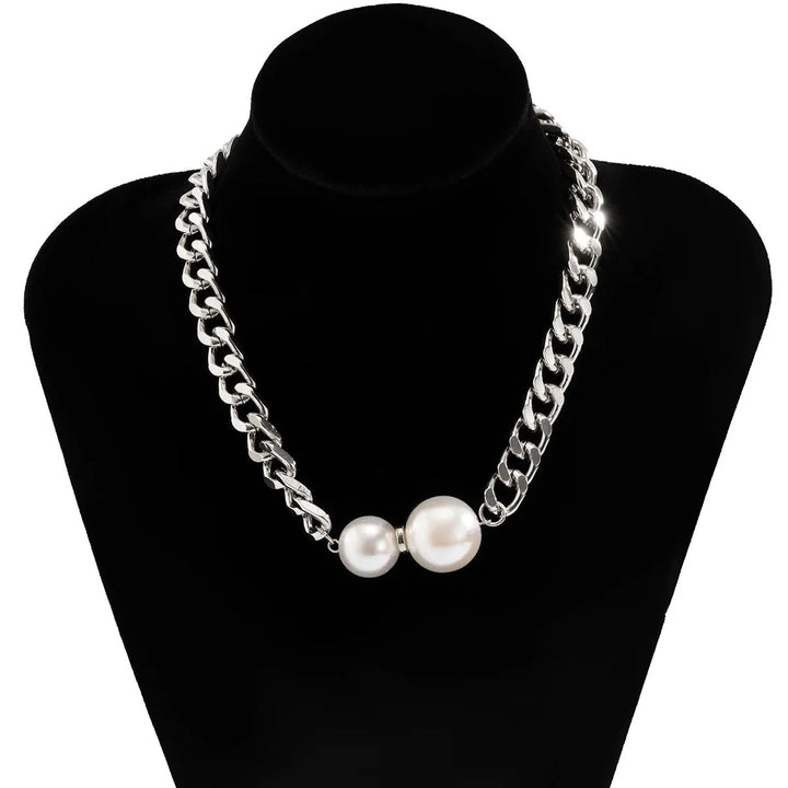BowLift | Cuban Link Chain Pearl Ends Necklace