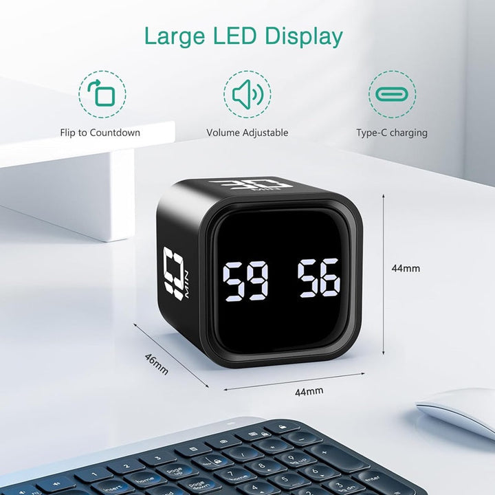 BowLift | Smart Cube Timer with Gravity Sensing and LED Display