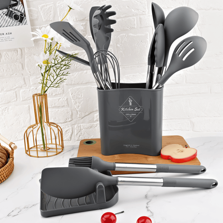 BowLift | MEALMAKER SET – 12-Piece Silicone Kitchen Utensil Collection for Non-Stick Cooking