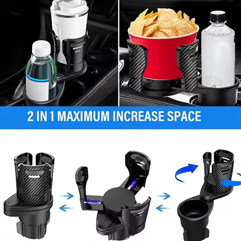BowLift | Cupswivel – Dual Rotating Car Cup Holder for Drinks & Easy Access