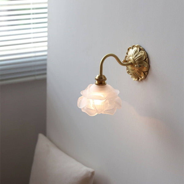 BowLift | Decorative Wall Lamp with Arched Arm and Glass Shade