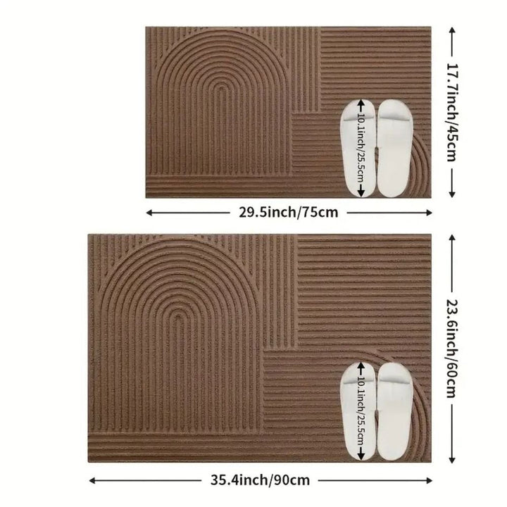 BowLift | CURVIMAT – Absorbent Curved-Line Mat for Modern Entryways